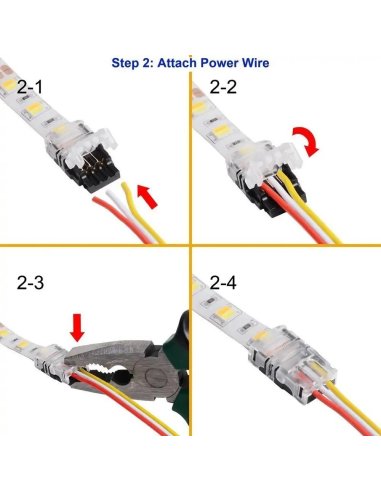 Connecteur CLIPO Câble-Bande 10mm 3 Pins IP65