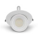 Spot Escargot Rond Orientable LED Blanc IP20 38W CCT 5Ans