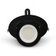 Spot Escargot Rond Orientable LED Noir IP20 38W CCT 5Ans