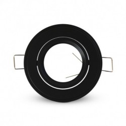 SUPPORT DE SPOT ROND Orientable NOIR Ø86mm