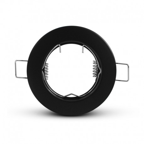 SUPPORT DE SPOT ROND NOIR Ø79mm