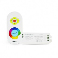 TELECOMMANDE RF + CONTROLEUR LED RGB 216 W 12V/24V DC