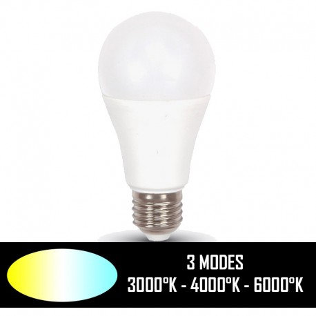 LED 9 WATT BULB E27 3000°K à 6000°K