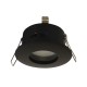 SUPPORT DE SPOT BBC ROND ETANCHE NOIR Ø82MM IP65