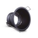 SUPPORT DE SPOT BBC ROND BASSE LUMINANCE NOIR Ø83MM IP20