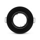 SUPPORT DE SPOT BBC ROND BASSE LUMINANCE NOIR Ø85MM IP20