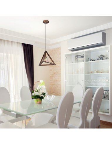 Suspension Douille E27 PYRAMIDE Champagne