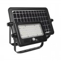 PROJECTEUR LED Solaire 10W + DETECTEUR IP44 4000°K + Chargeur USB