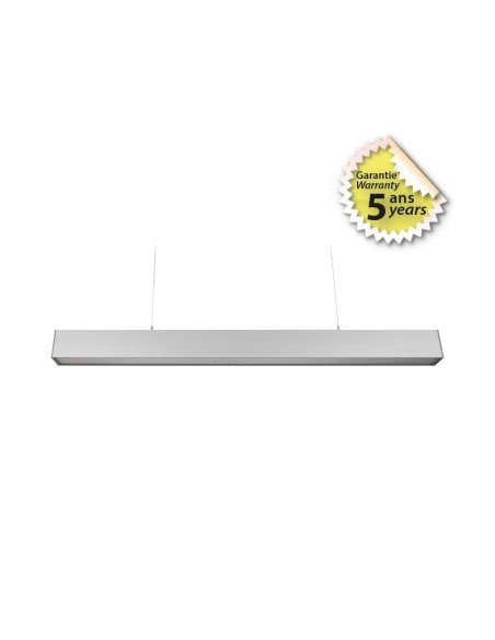 Linéaire LED Gris Prismatique 1200mm 30W 4000°K - Garantie 5 Ans