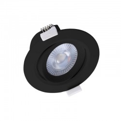 LED 5 WATT SPOT PLAFOND Orientable Noir 4000°K BOITE