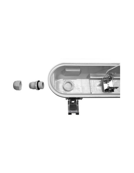 Boitier étanche LED INTEGREES + Détecteur 31-64W IP65 1500mm 4000°K