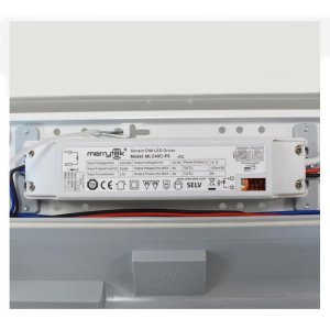Boitier étanche LED INTEGREES + Détecteur & préavis d'extinction 20-36W IP65 1200mm 4000°K