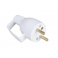 Fiche Electrique 16A Mâle coiffe ann.Blanche