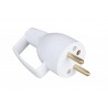 Fiche Electrique 16A Mâle coiffe ann.Blanche
