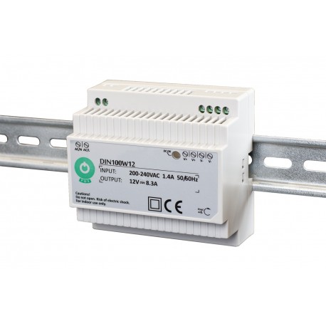 Alimentation LED 12V - 100W DC DIN Rail