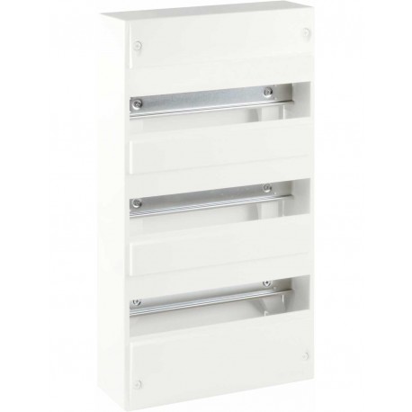 Coffret nu 39 modules blanc 3 rangées