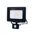 PROJECTEUR LED Plat Noir City Line 230 V 30 WATT IP65 6000°K + Détecteur