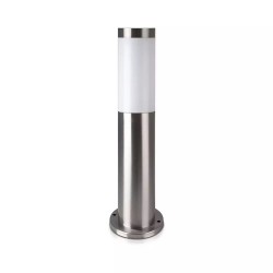 Potelet Cylindrique E27 Inox 0.45m IP44