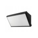 Applique murale 12W Rectangulaire - Noir - 4000°K - IP65 