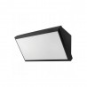Applique murale 12W Rectangulaire - Noir - 4000°K - IP65 