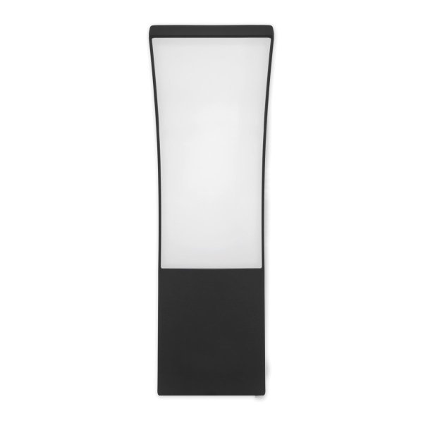 Applique murale 9W Rectangulaire - Noir - 4000°K - IP54 