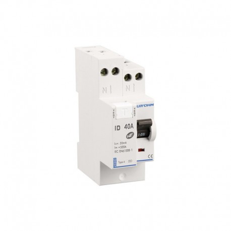 Interrupteur Différentiel 40A 30mA type A 230V