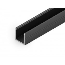 Profile LED Fin16 Alu Noir 1000mm