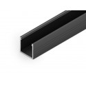 Profile LED Fin16 Alu Noir 2000mm