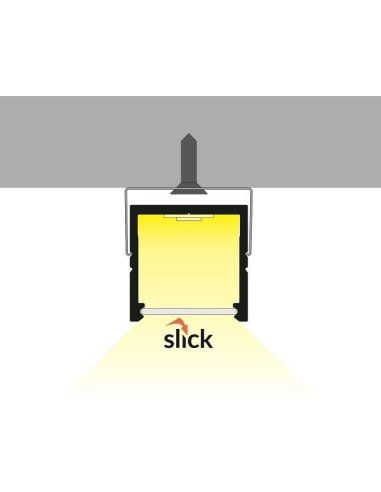 PROFILE LED FIN16 2000MM ALU BRUT*