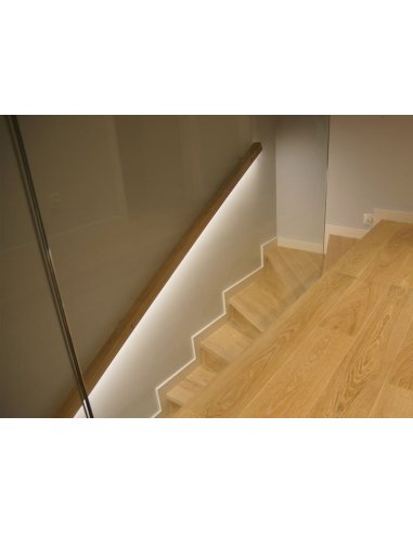 PROFILE LED FIN16 2000MM ALU BRUT*