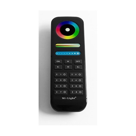 Télécommande Noire RF 8 Zones RGB+CCT+Dim
