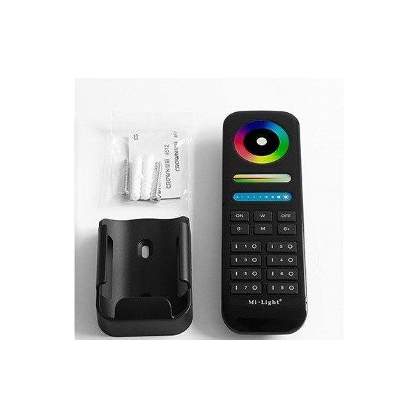 Télécommande Noire RF 8 Zones RGB+CCT+Dim