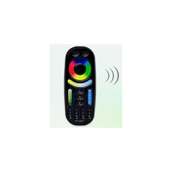 Télécommande Noire RF 4 Zones RGB+CCT+Dim