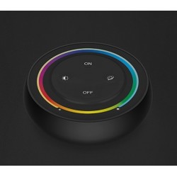 Commande Murale RF RGB+CCT Magnétique Noire