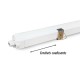 Boitier étanche LED INTEGREES Traversant 18W IP65 655 mm 4000°K IP65