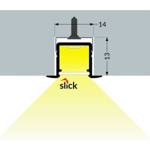 Profile LED Fin10-R Anodisé 1000mm