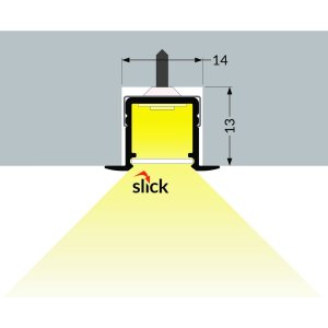 Profile LED Fin10-R Anodisé 1000mm