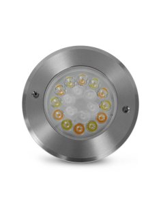 SPOT LED ENCASTRABLE SOL ROND 9W RGB+CCT INOX 304 2