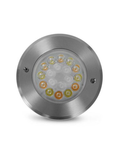 SPOT LED ENCASTRABLE SOL ROND 9W RGB+CCT INOX 304