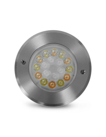 SPOT LED ENCASTRABLE SOL ROND 9W RGB+CCT INOX 304
