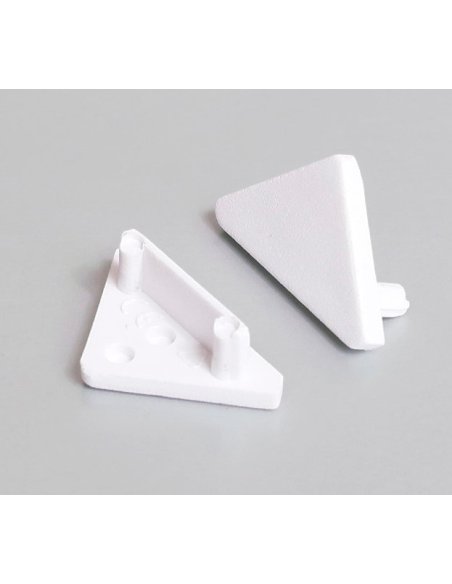 Terminaison profile LED QUART-12 Blanc