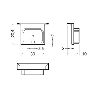 Terminaison LUMI20-R blanc
