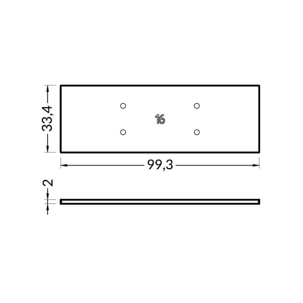 Terminaison LUMI30-16 Metal Argent