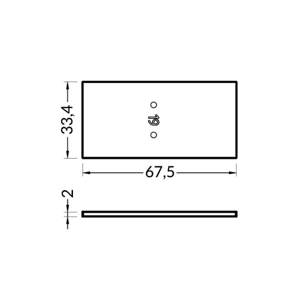 Terminaison LUMI30-19 Metal Argent