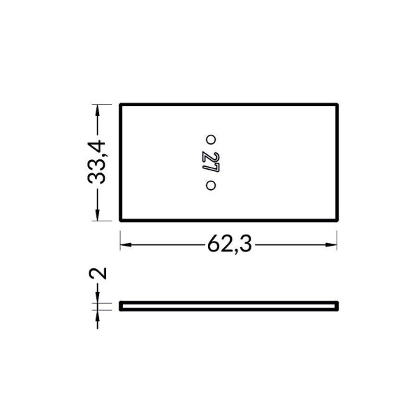 Terminaison LUMI30-27 Metal blanc