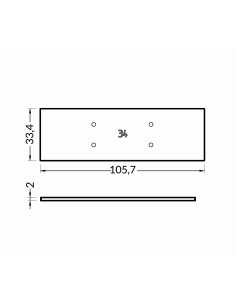 Terminaison LUMI30-34 Metal blanc 2