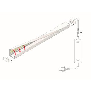Profile LED Forme8 Blanc 1000mm