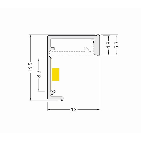 Profile LED Forme8 Blanc 1000mm