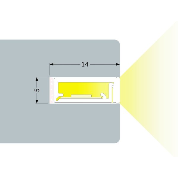 Profile LED Forme8 Blanc 1000mm