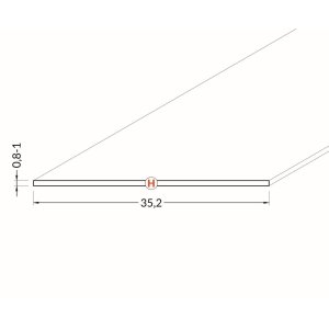 Diffuseur Type H 35,6mm 1000 Depoli